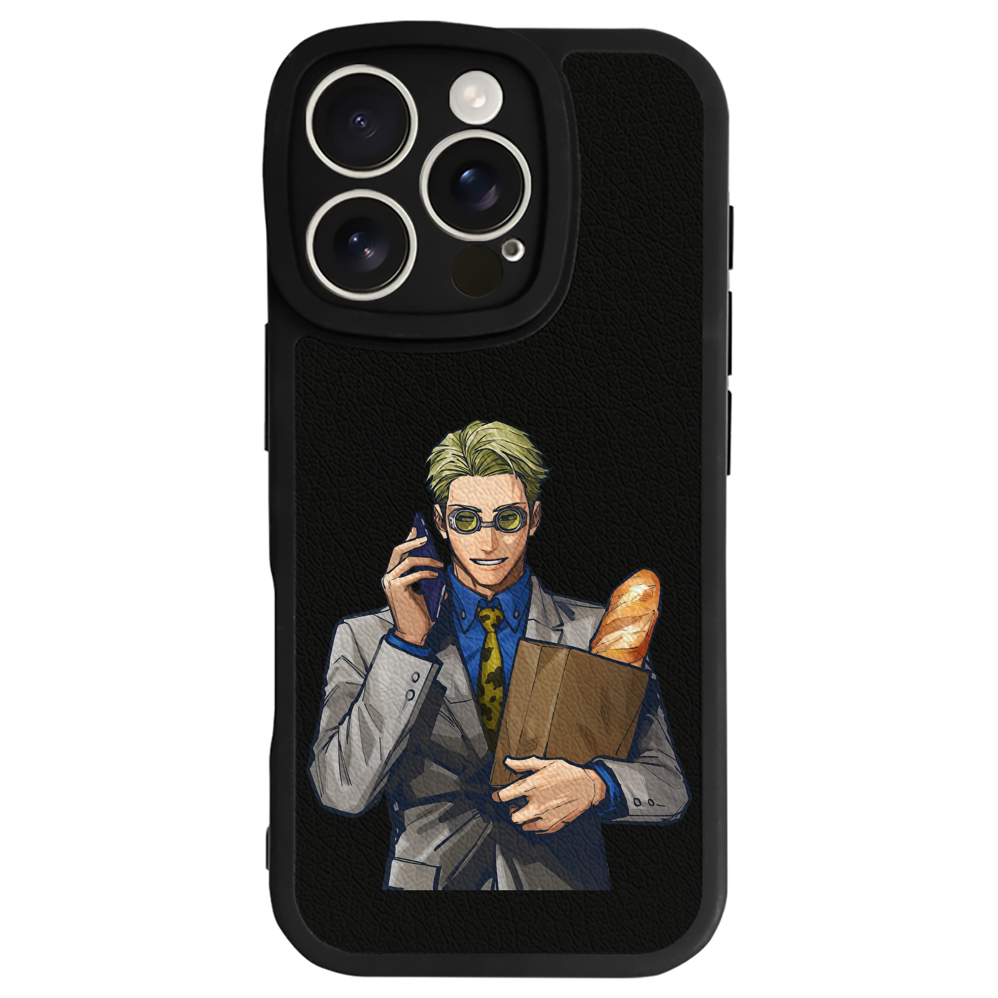 （画像用） 呪術廻戦 Jujutsu Kaisen 【iPhone 16シリーズ対応】シリコンスマホケース（レザー調） 材質：シリコン